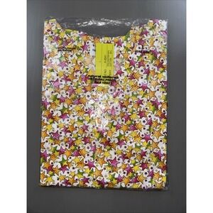 Natural Uniforms Women's Scrub Top Size Large V Neck with 2 Lower Pockets NWT